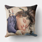 Coussin Carreau d'imaginaire d'enfants (Verso)
