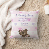 Coussin Carreau d'ours de nounours de bébé de stat de (Couverture)