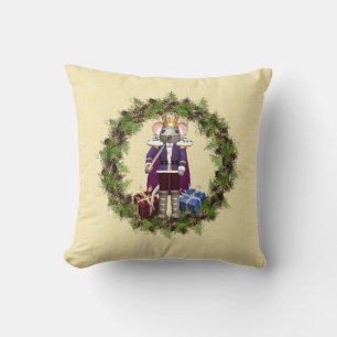 Coussin Carreau du Roi Wreath Christmas de souris