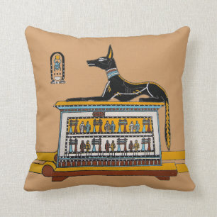 Coussin Carreau égyptien de chien