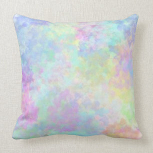 Coussin Carreau en pastel d'aquarelle