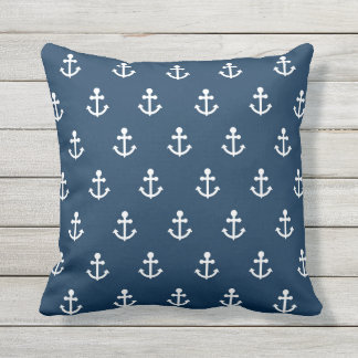 Coussin Carreau extérieur de motif d'Ancre