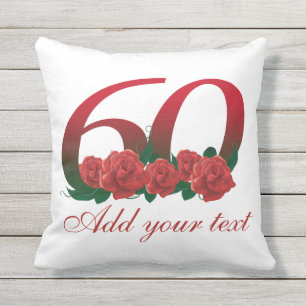 Coussin Carreau extérieur personnalisé de soixantième
