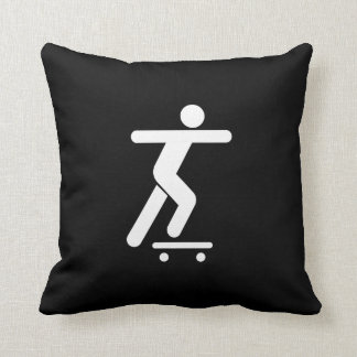 Coussin Carreau faisant de la planche à roulettes de