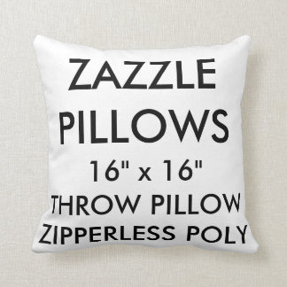 Coussin Carreau fait sur commande de polyester de Zazzle