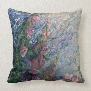Coussin Carreau floral de digitale