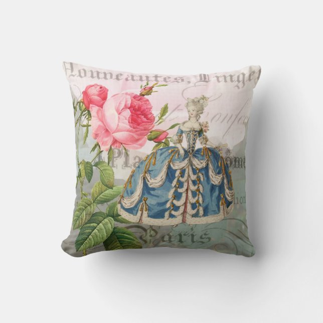 Coussin Carreau français d'accent de Marie Antoinette (Recto)