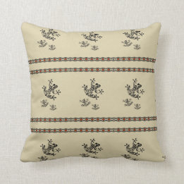 Coussin Carreau graphique de grenouille