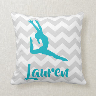 Coussin Carreau gris turquoise de gymnastique