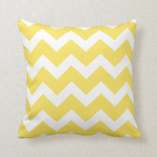 Coussin Carreau jaune de Chevron