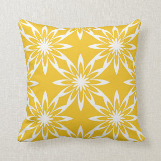 Coussin Carreau jaune de maïs - conception florale