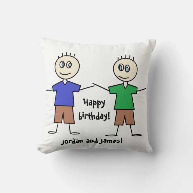 Coussin Carreau jumeau adorable de conception (Recto)