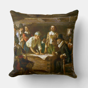 Coussin Carreau le contrat Jean Ferris de fleur