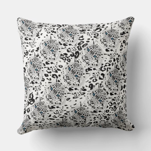 Coussin Carreau/léopard (Verso)