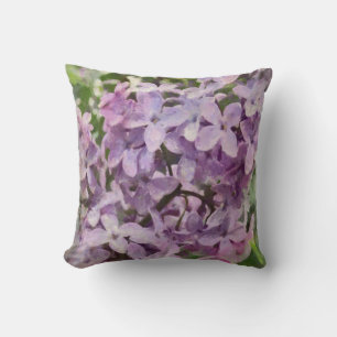 Coussin Carreau lilas pourpre démodé