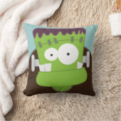 Coussin Carreau mignon de monstre de Frankenstein de bande (Couverture)