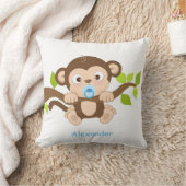 Coussin Carreau mignon de singe de bébé (Couverture)