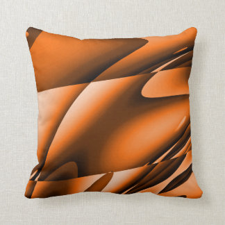 Coussin Carreau moderne brûlé d'abrégé sur orange