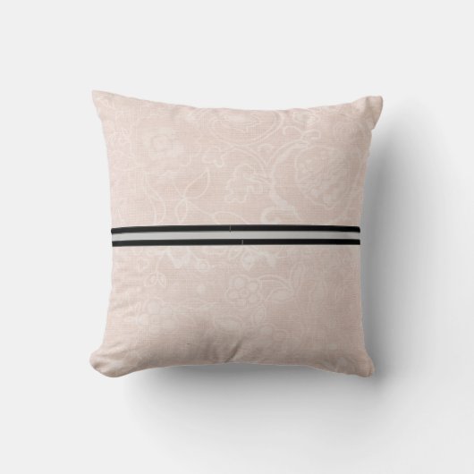 Coussin Carreau moderne de conception florale (Recto)