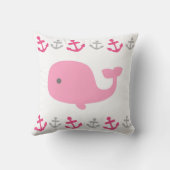 Coussin Carreau nautique de crèche de baleine de stat de (Verso)