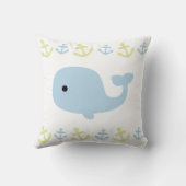 Coussin Carreau nautique de crèche de baleine de stat de (Verso)