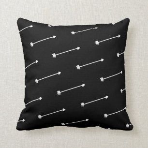 Coussin Carreau noir de flèches de tir