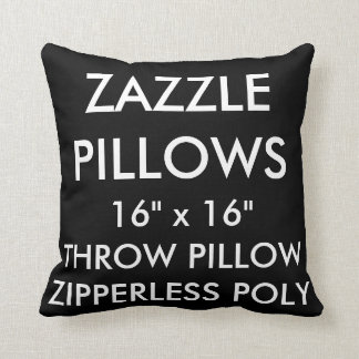 Coussin Carreau NOIR fait sur commande de Zazzle