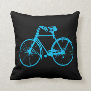 Coussin carreau noir frais de bicyclette d'aqua
