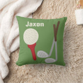 Coussin Carreau personnalisé de golf de crèche de pièce de (Couverture)