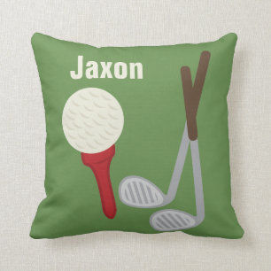 Coussin Carreau personnalisé de golf de crèche de pièce de