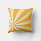 Coussin Carreau personnalisé de jaune de soleil (Verso)