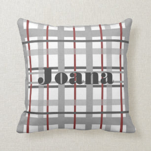 Coussin Carreau personnalisé de plaid