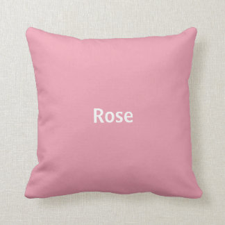Coussin Carreau personnalisé de rose rose