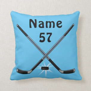 Coussin Carreau personnalisé d'hockey dans toutes COULEURS