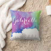 Coussin Carreau personnalisé d'ours blancs (Couverture)