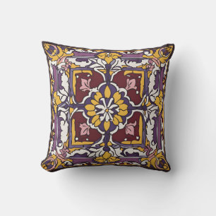 Coussin Carreau pourpre