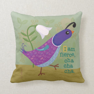 Coussin Carreau pourpre de cailles de danse