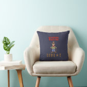 Coussin Carreau Recherché de MoJo de denim de cowboy (Chaise)