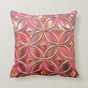 Coussin Carreau rose d'or