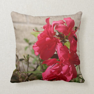 Coussin Carreau rouge de fleurs de ressort de Gladiolas