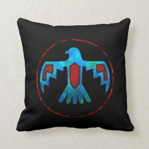 Coussin Carreau rouge et bleu de Thunderbird