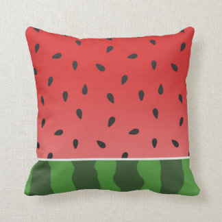 Coussin Carreau rouge et vert de pastèque