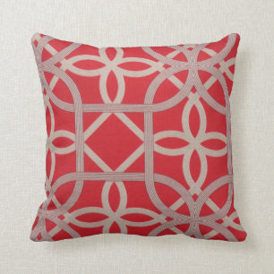 Coussin Carreau rouge moderne de conception