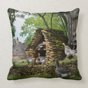 Coussin Carreau traditionnel de ferme d'oie de gras de