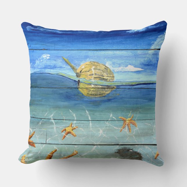 Coussin Carreau tropical 20" de concepteur d'étoiles de (Recto)