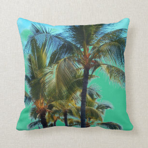 Coussin Carreau tropical de palmier