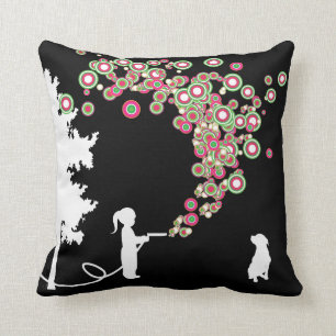 Coussin carreau urbain de graffiti de jardin