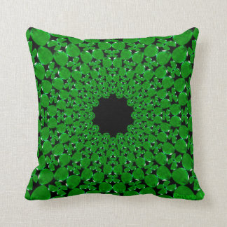 Coussin Carreau vert
