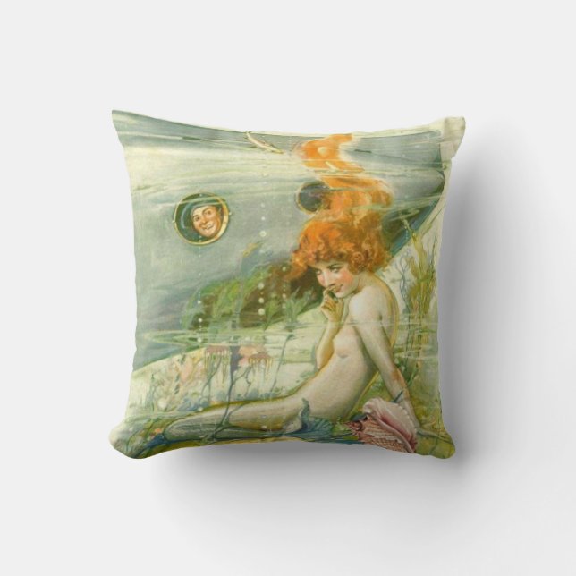 COUSSIN CARREAU VINTAGE DE SIRÈNE (Recto)