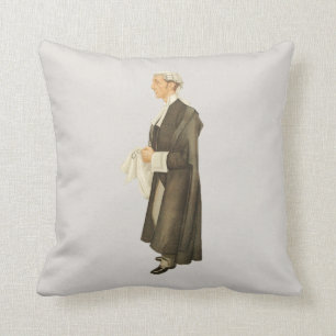 Coussin Carreau vintage d'impression d'espion de juge
